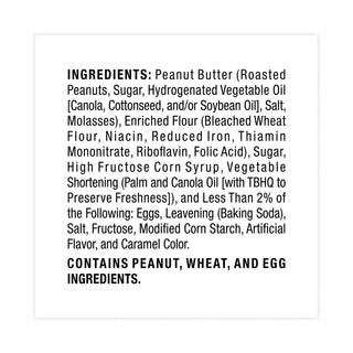 Homestyle Peanut Butter Cookies, 2.5 oz Pack, 2 Cookies/Pack, 60 Packs/Carton, Ships in 1-3 Business Days