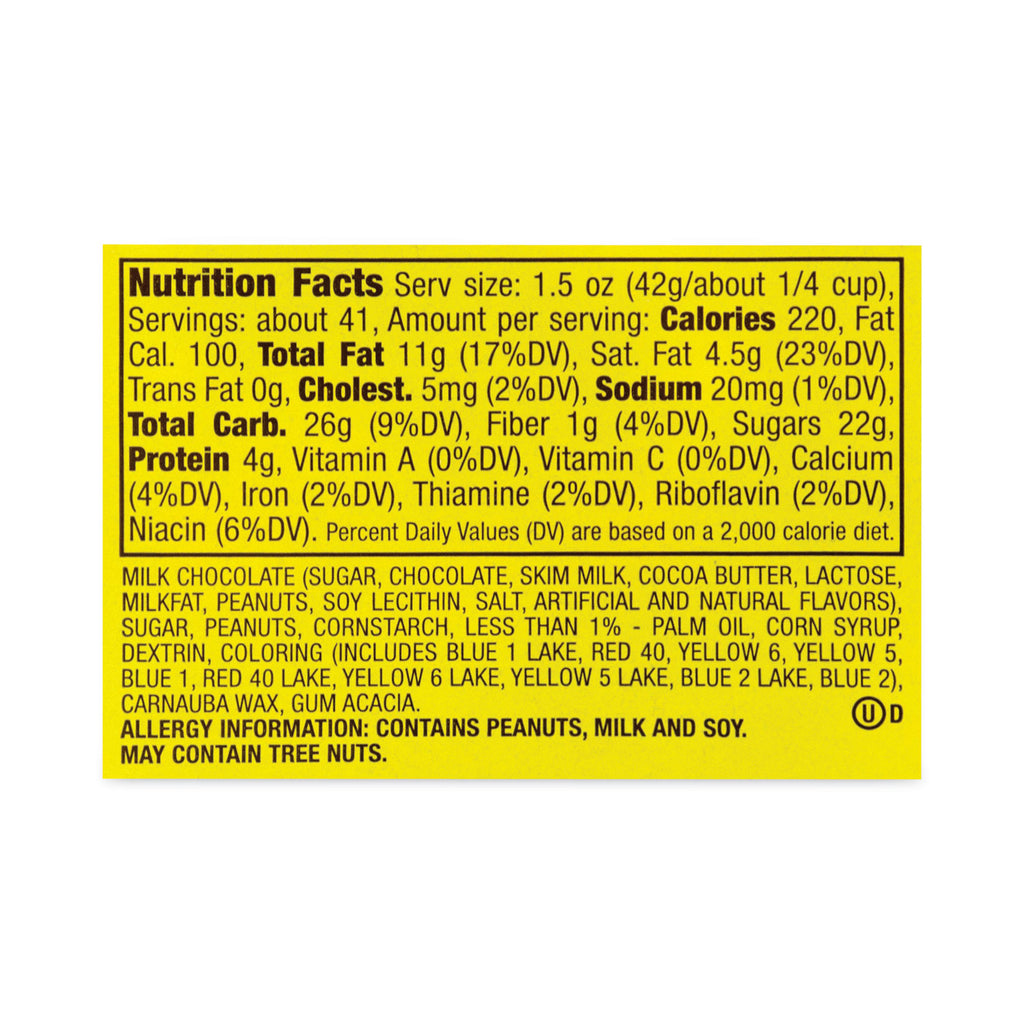 Milk Chocolate Peanut Candies, 62 oz Tub, Ships in 1-3 Business Days