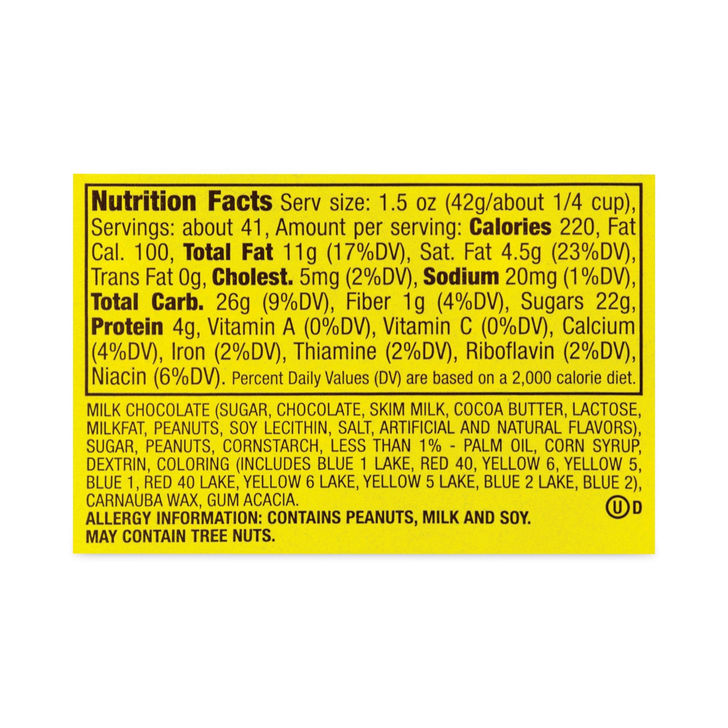 Milk Chocolate Peanut Candies, 62 oz Tub, Ships in 1-3 Business Days