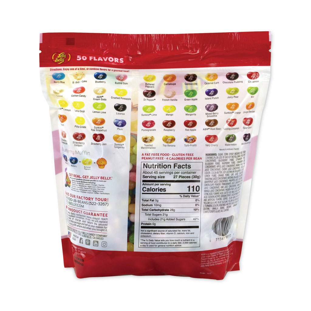 50 Flavors Jelly Beans Assortment, 3 lb Standup Bag, Ships in 1-3 Business Days