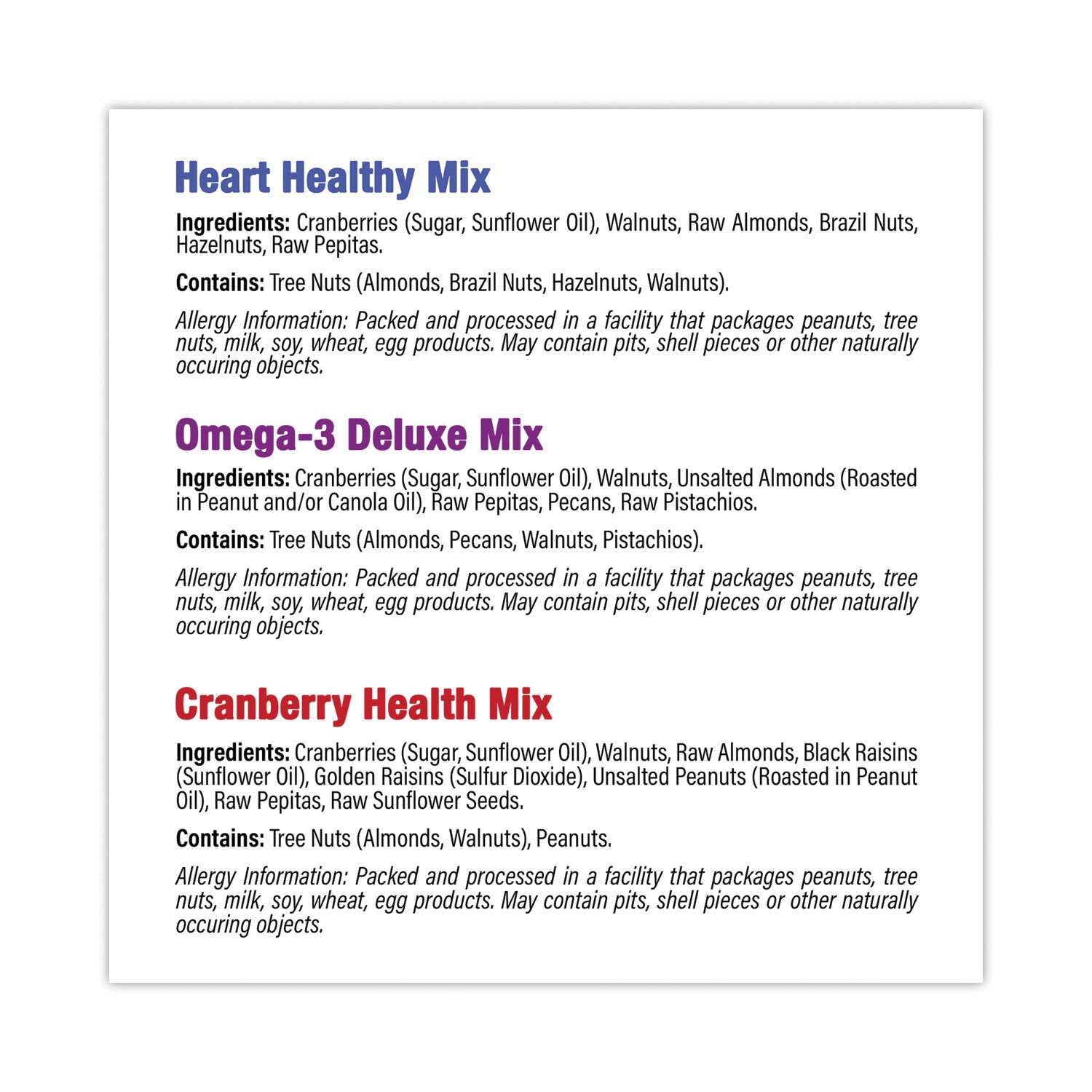 Healthy Trail Mix Snack Packs, 1.2 oz Pouch, 50 Pouches/Carton Ships in 1-3 Business Days