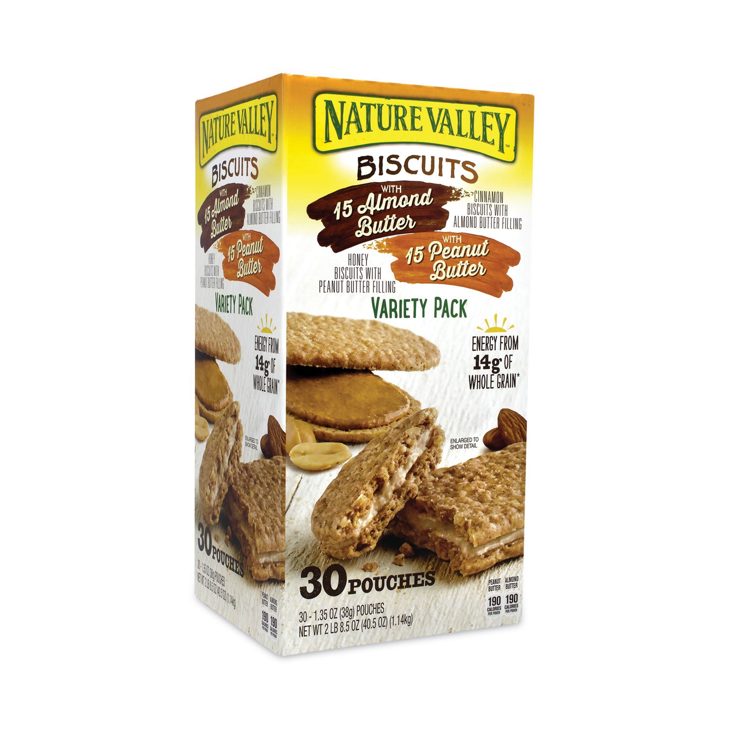 biscuits-cinnamon-with-almond-butter-honey-with-peanut-butter-135-oz-pouch-30-carton-ships-in-1-3-business-days_grr22001046 - 1