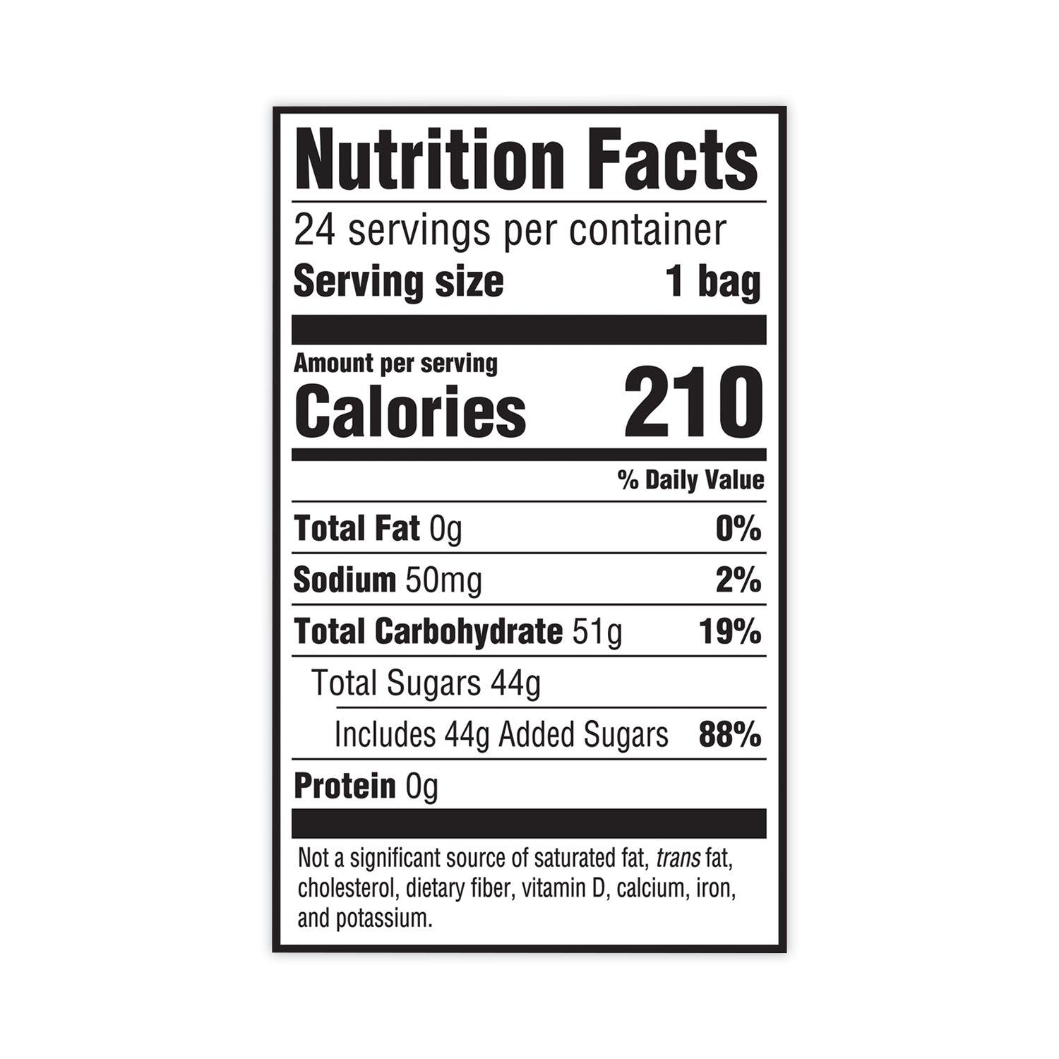 Chewy Candy, Assorted, 2 oz Bags, 24/Pack, Ships in 1-3 Business Days