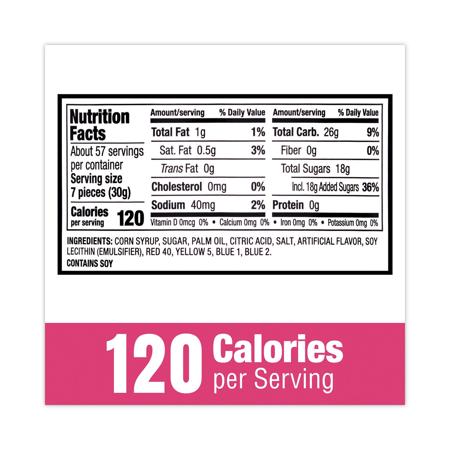 Mixed Fruit Chews, Assorted Flavors, 60 oz Tub, 365 Pieces, Ships in 1-3 Business Days
