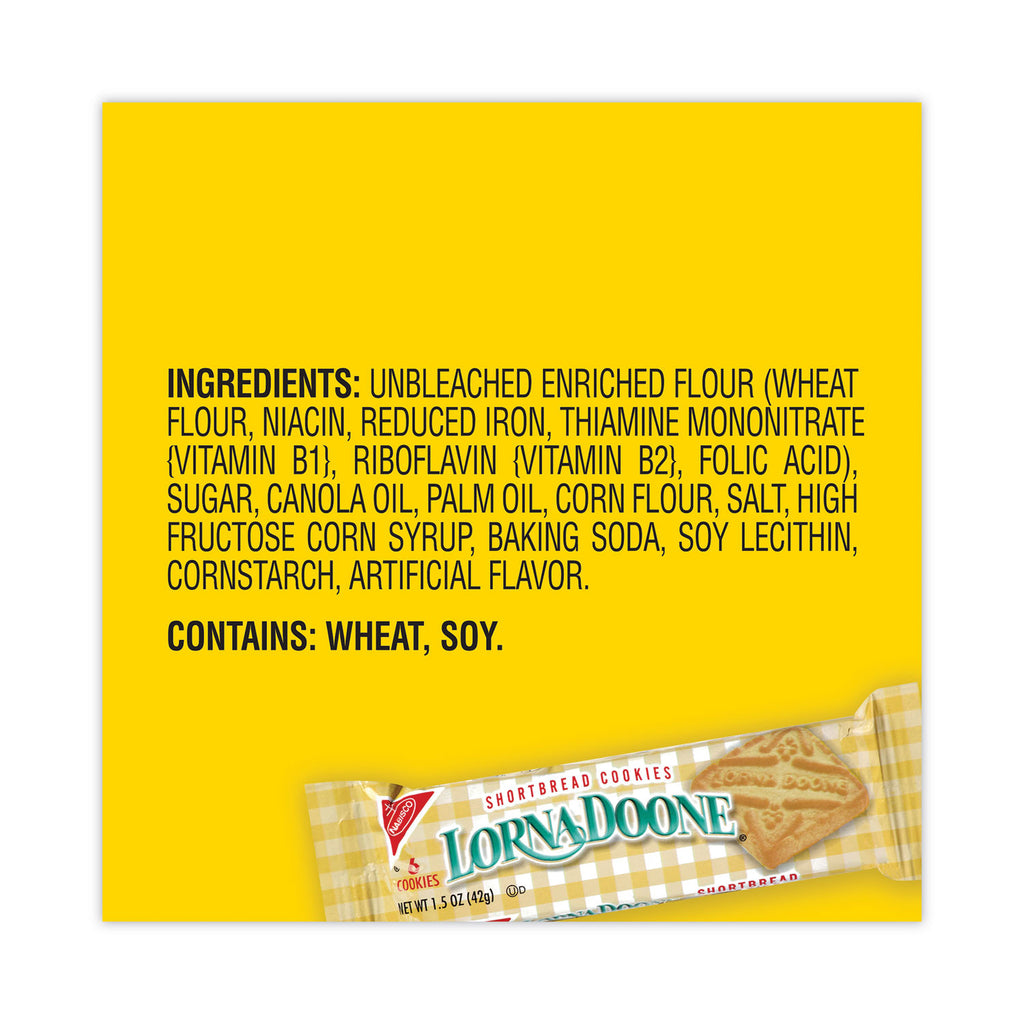 Lorna Doone Shortbread Cookies, 1.5 oz Packet, 30 Packets/Carton, Ships in 1-3 Business Days