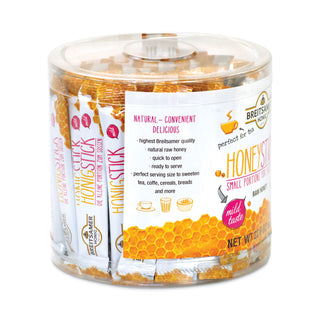 Raw Honey Sticks, 0.28 oz, 80 Sticks/Tub, 1 Tub/Carton, Ships in 1-3 Business Days