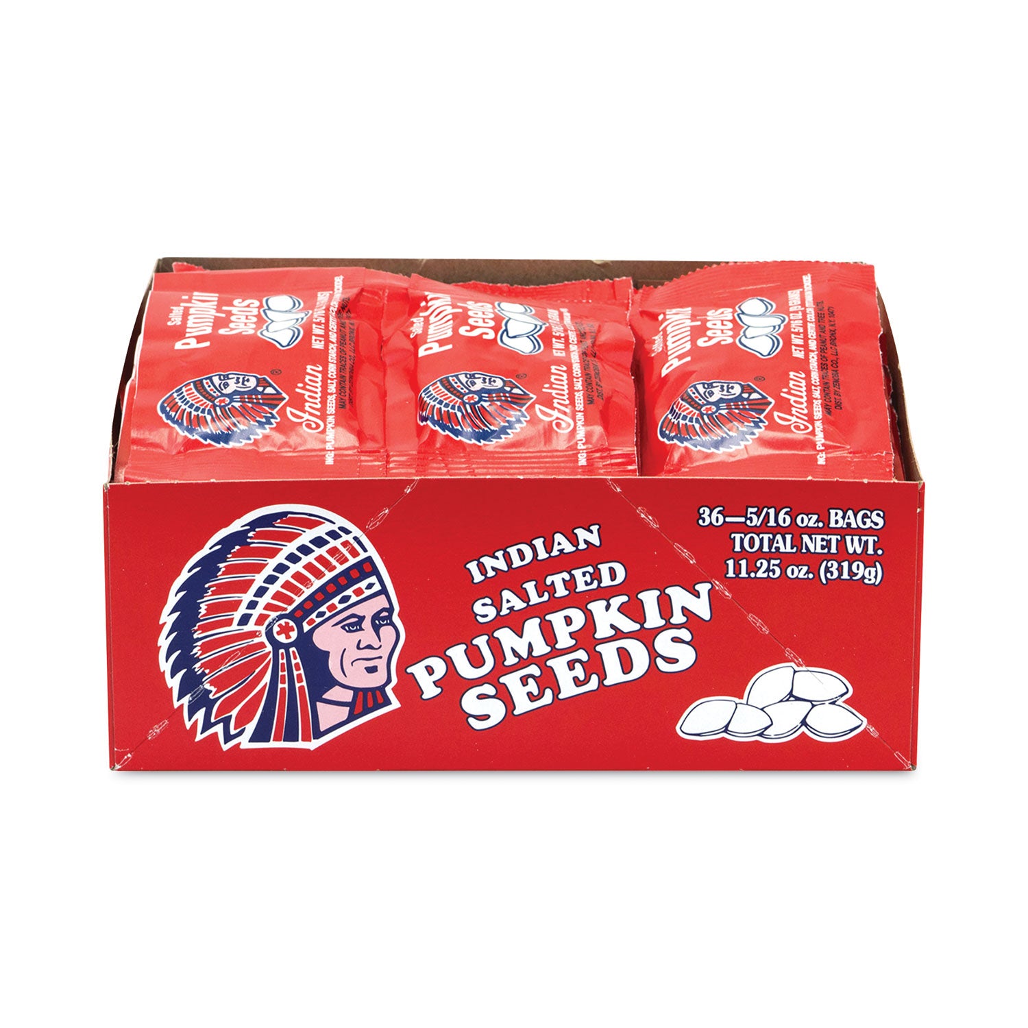 Salted Pumpkin Seeds, 0.31 oz Pouches, 36 Pouches/Pack, 2 Packs/Carton, Ships in 1-3 Business Days