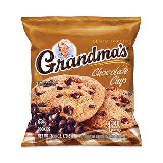 Homestyle Chocolate Chip Cookies, 2.5 oz Pack, 2 Cookies/Pack, 60 Packs/Carton, Ships in 1-3 Business Days