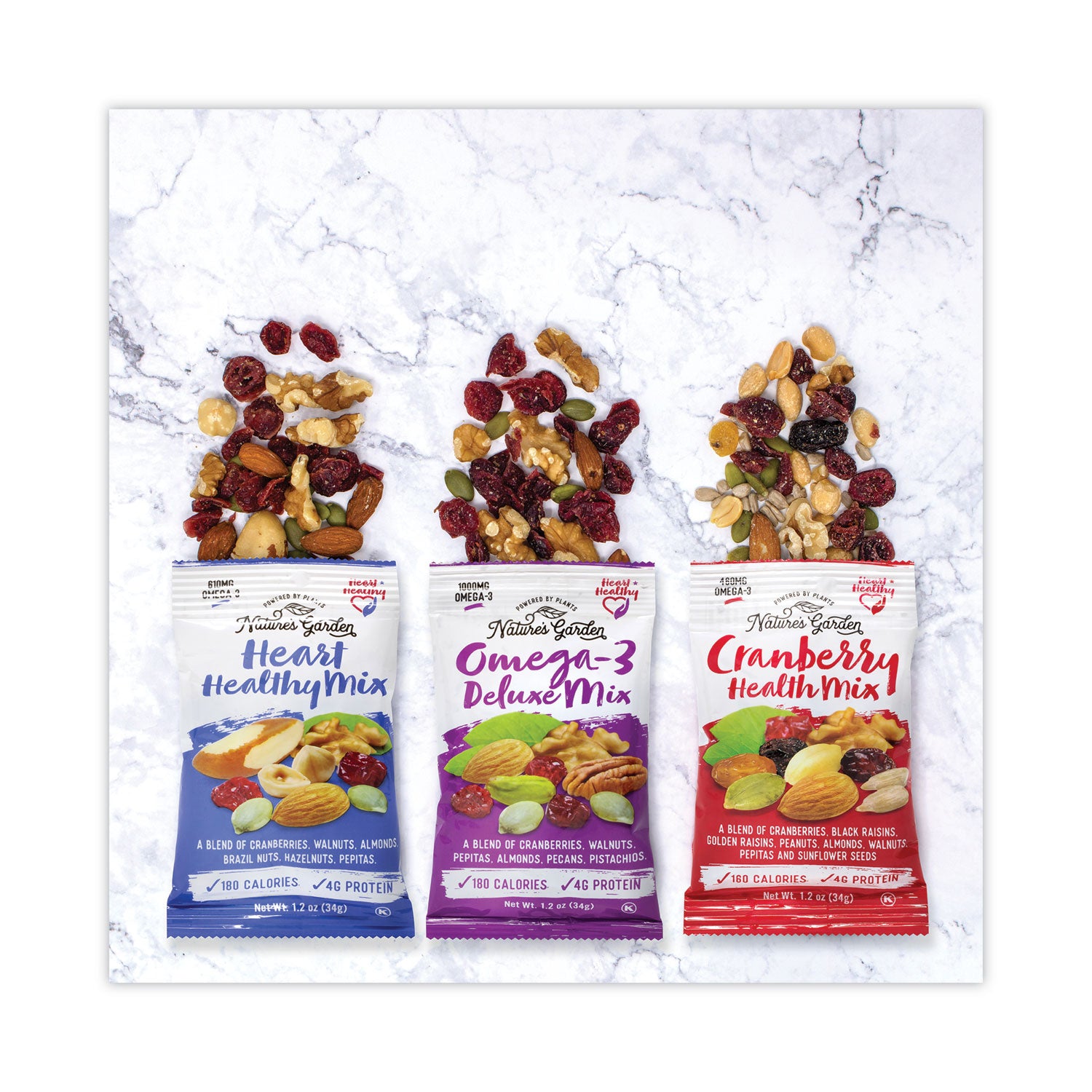 Healthy Trail Mix Snack Packs, 1.2 oz Pouch, 50 Pouches/Carton Ships in 1-3 Business Days