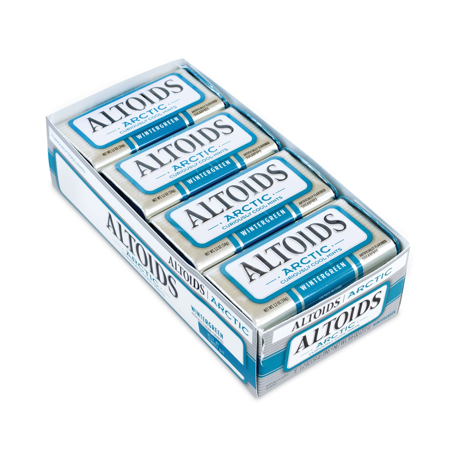 Arctic Wintergreen Mints, 1.2 oz, 8 Tins/Pack, Ships in 1-3 Business Days