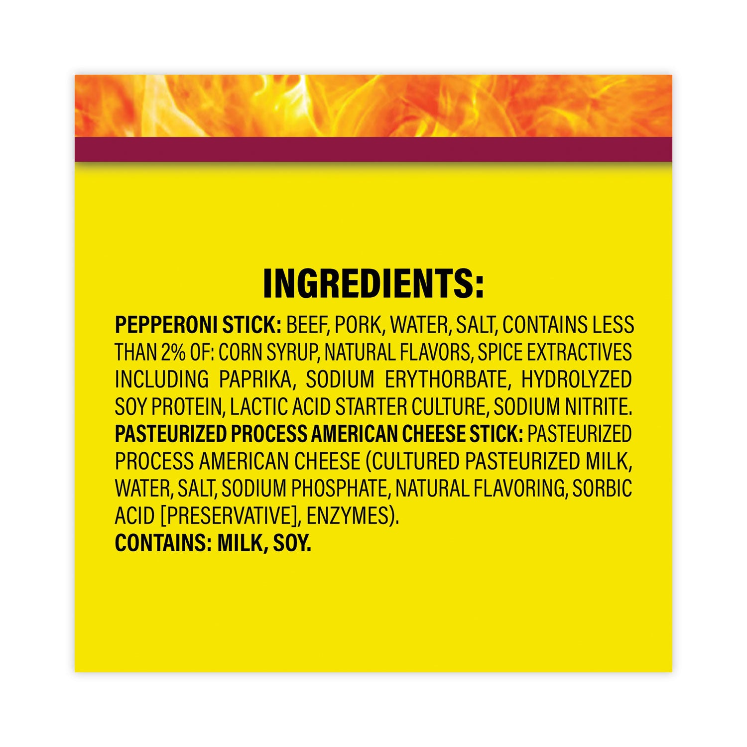 Pepperoni and Cheese Meat Sticks, 1.5 oz, 18/Carton, Ships in 1-3 Business Days