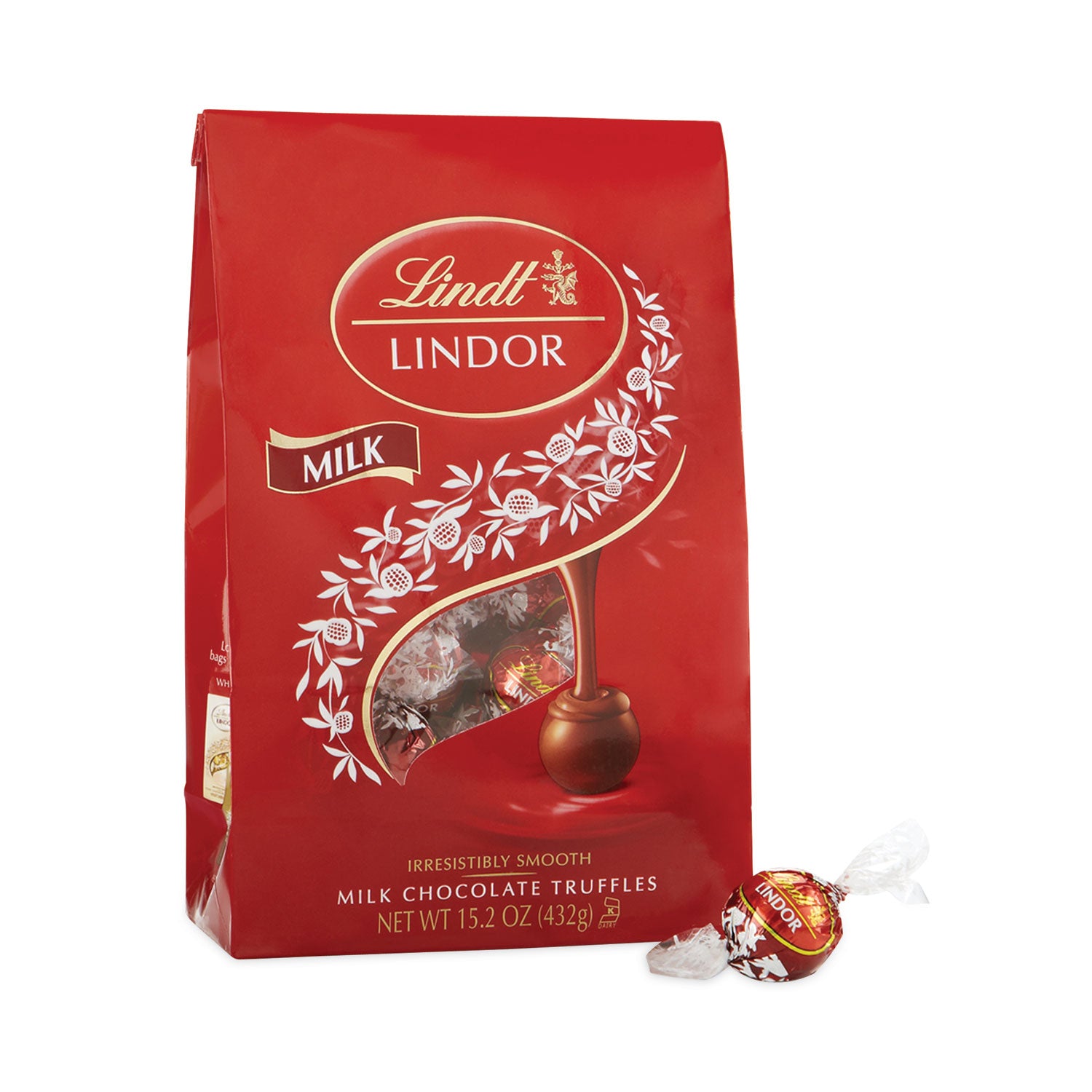Lindor Milk Chocolate Truffles, 3.5 oz Bag, 3 Bags, Ships in 1-3 Business Days