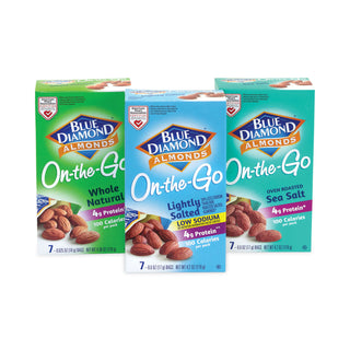 Almonds Variety Pack, Assorted Flavors, 0.6 oz Pouch, 7 Pouches/Box, 6 Boxes/Carton, Ships in 1-3 Business Days