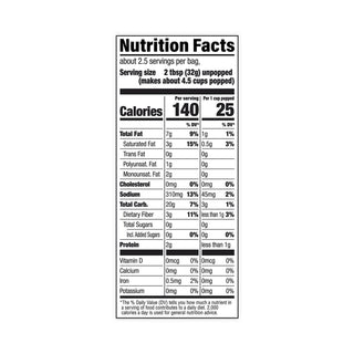 Butter Lovers Microwave Popcorn, 2.75 oz Bag, 36/Carton, Ships in 1-3 Business Days