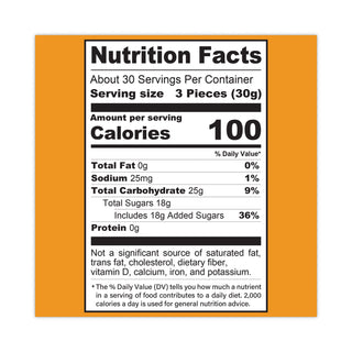 Fruit Gems Chewy Candy Assortment, Assorted Natural Fruit Flavors, 2.12 lb Bag, 90 Count, Ships in 1-3 Business Days