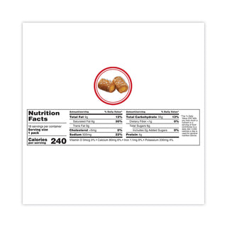 Baked Snacks, 1.8 oz Bag, Cheddar Cheese Pretzel, 18 Bags/Carton, Ships in 1-3 Business Days