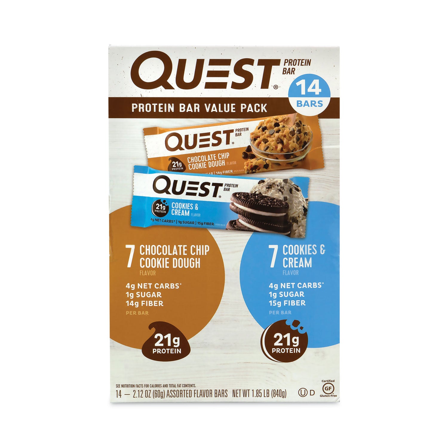 protein-bar-value-pack-chocolate-chip-cookie-dough-cookies-and-cream-212-oz-bar-14-carton-ships-in-1-3-business-days_grr22000966 - 2