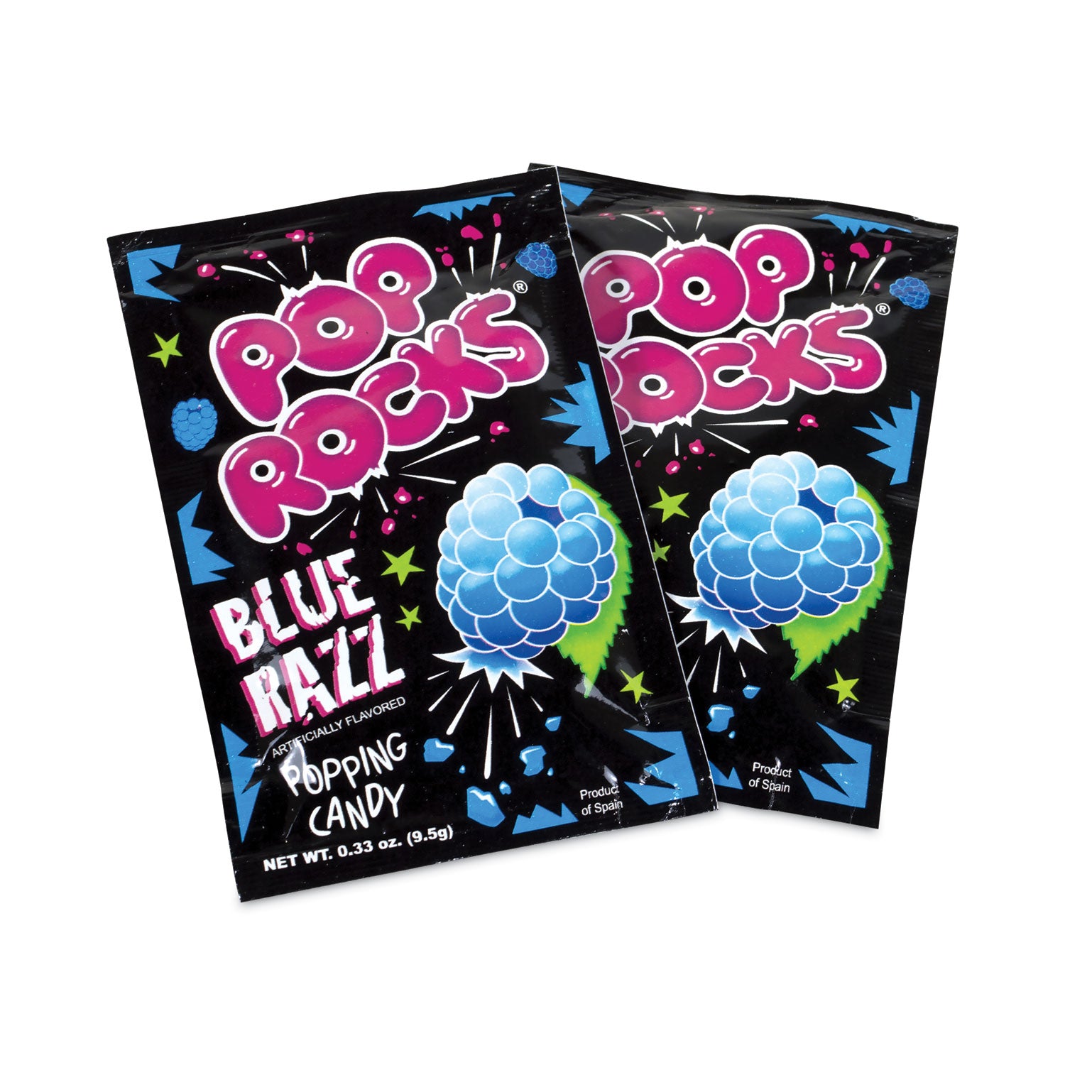 Sugar Candy, Blue Raspberry, 0.33 oz Pouches, 24/Carton, Ships in 1-3 Business Days