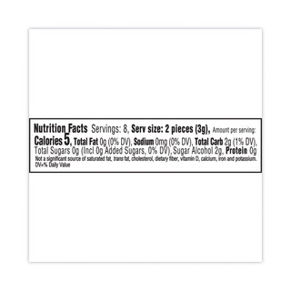 Sugar-Free Gum, White Peppermint,16 Pieces/Pack, 9 Packs/Carton, Ships in 1-3 Business Days