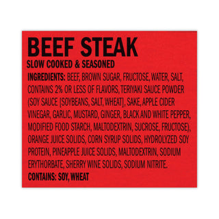Jumbo Teriyaki Beek Steak, 2 oz, 12/Box, Ships in 1-3 Business Days