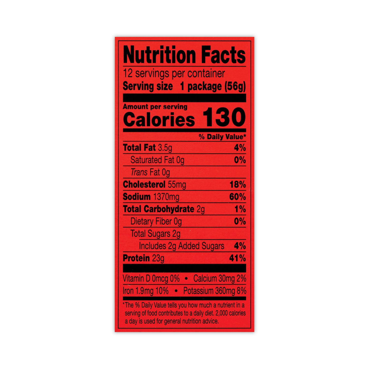 Jumbo Original Beef Steak, 2 oz, 12/Box, Ships in 1-3 Business Days