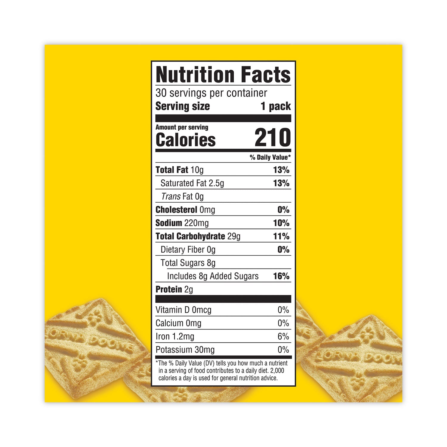 Lorna Doone Shortbread Cookies, 1.5 oz Packet, 30 Packets/Carton, Ships in 1-3 Business Days