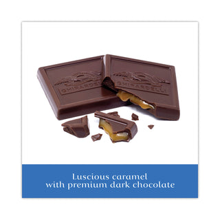 Dark and Sea Salt Caramel Chocolate Squares, 5.32 oz Packs, 3 Count, Ships in 1-3 Business Days