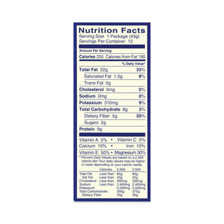 Whole Natural Almonds, 1.5 oz Bag, 12 Bags/Carton, Ships in 1-3 Business Days