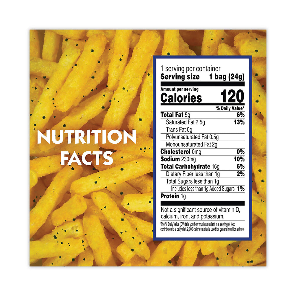 Cheddar Fries, 0.85 oz Bag, 72/Carton, Ships in 1-3 Business Days