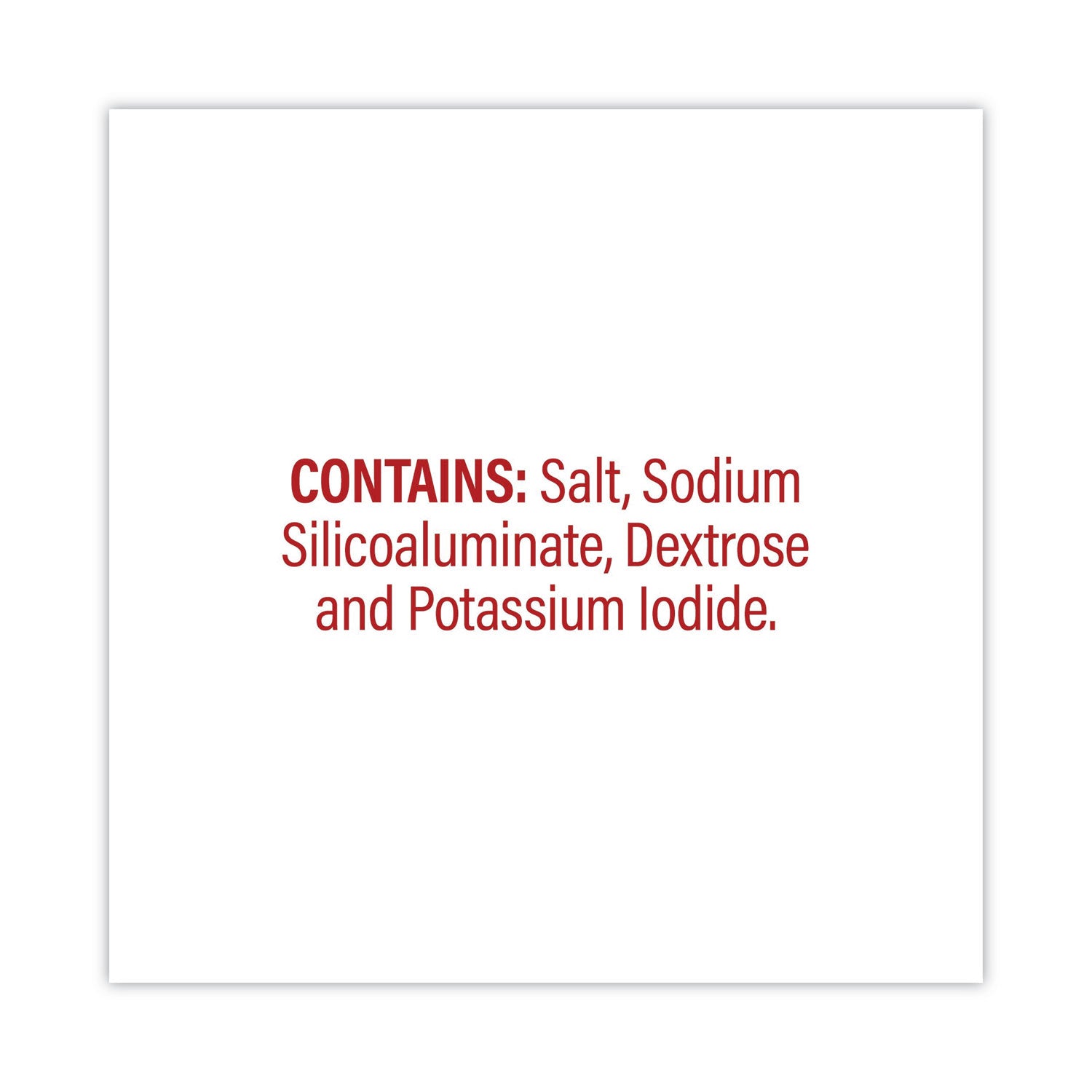 Iodized Salt Packet, 0.6 g Packet, 3,000/Carton, Ships in 1-3 Business Days
