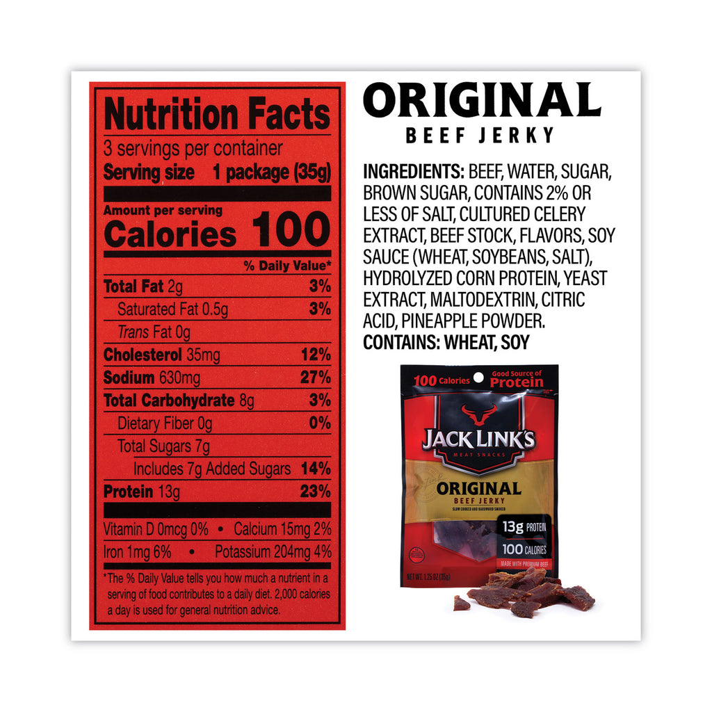Beef Jerky Variety Pack, 1.5 oz, 9/Carton, Ships in 1-3 Business Days