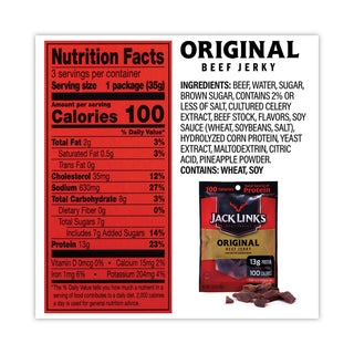 Beef Jerky Variety Pack, 1.5 oz, 9/Carton, Ships in 1-3 Business Days