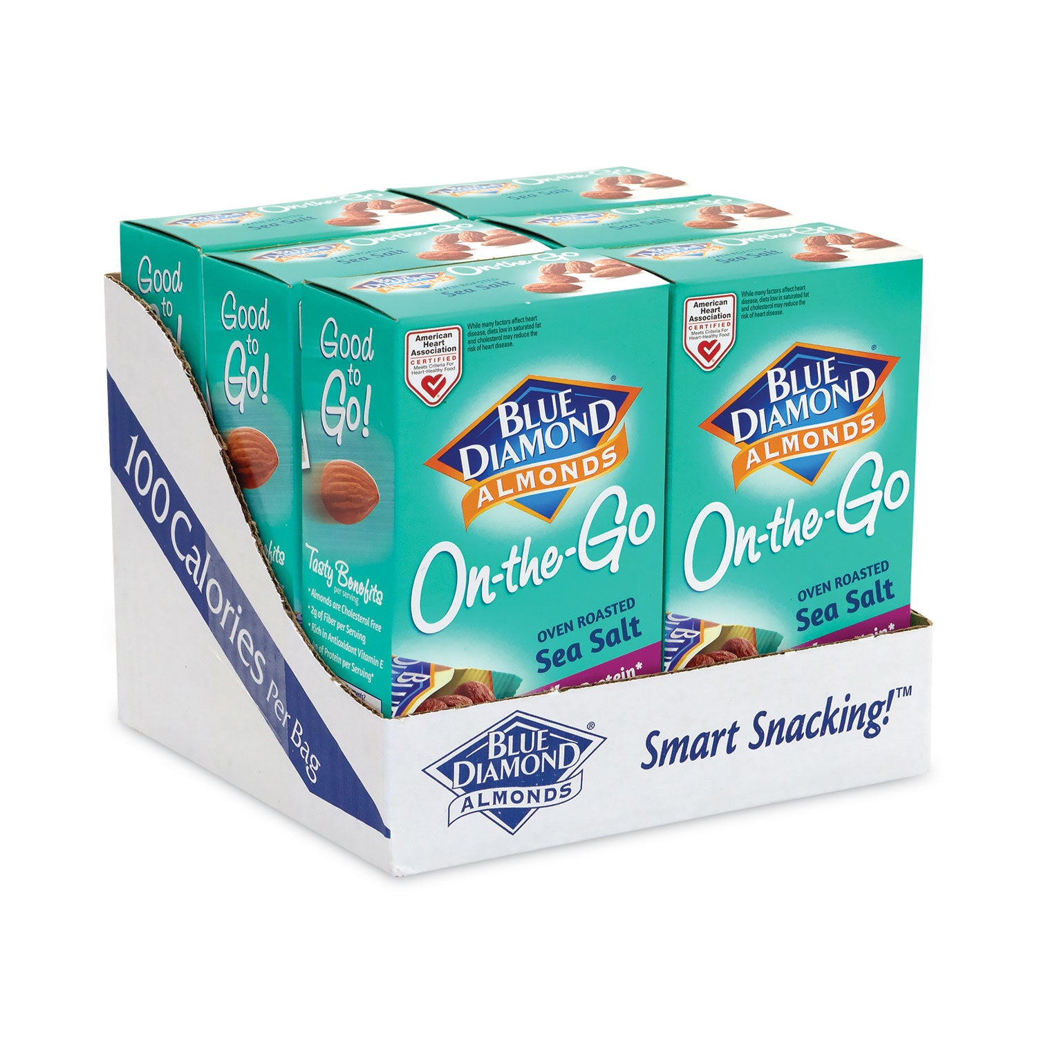 Oven Roasted Sea Salt Almonds, 0.6 oz Bag, 7 Bags/Box, 6 Box/Carton, Ships in 1-3 Business Days