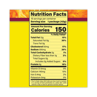 Pepperoni and Cheese Meat Sticks, 1.5 oz, 18/Carton, Ships in 1-3 Business Days