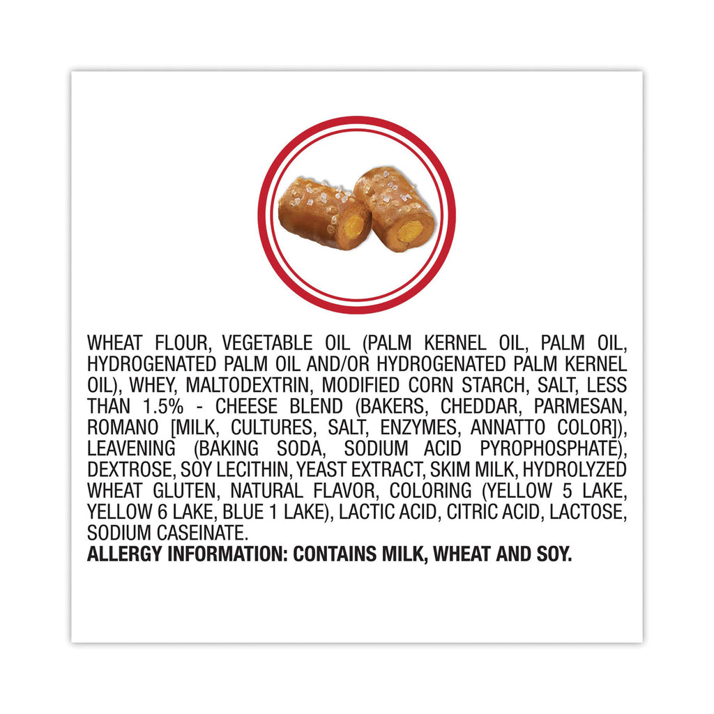 Baked Snacks, 1.8 oz Bag, Cheddar Cheese Pretzel, 18 Bags/Carton, Ships in 1-3 Business Days