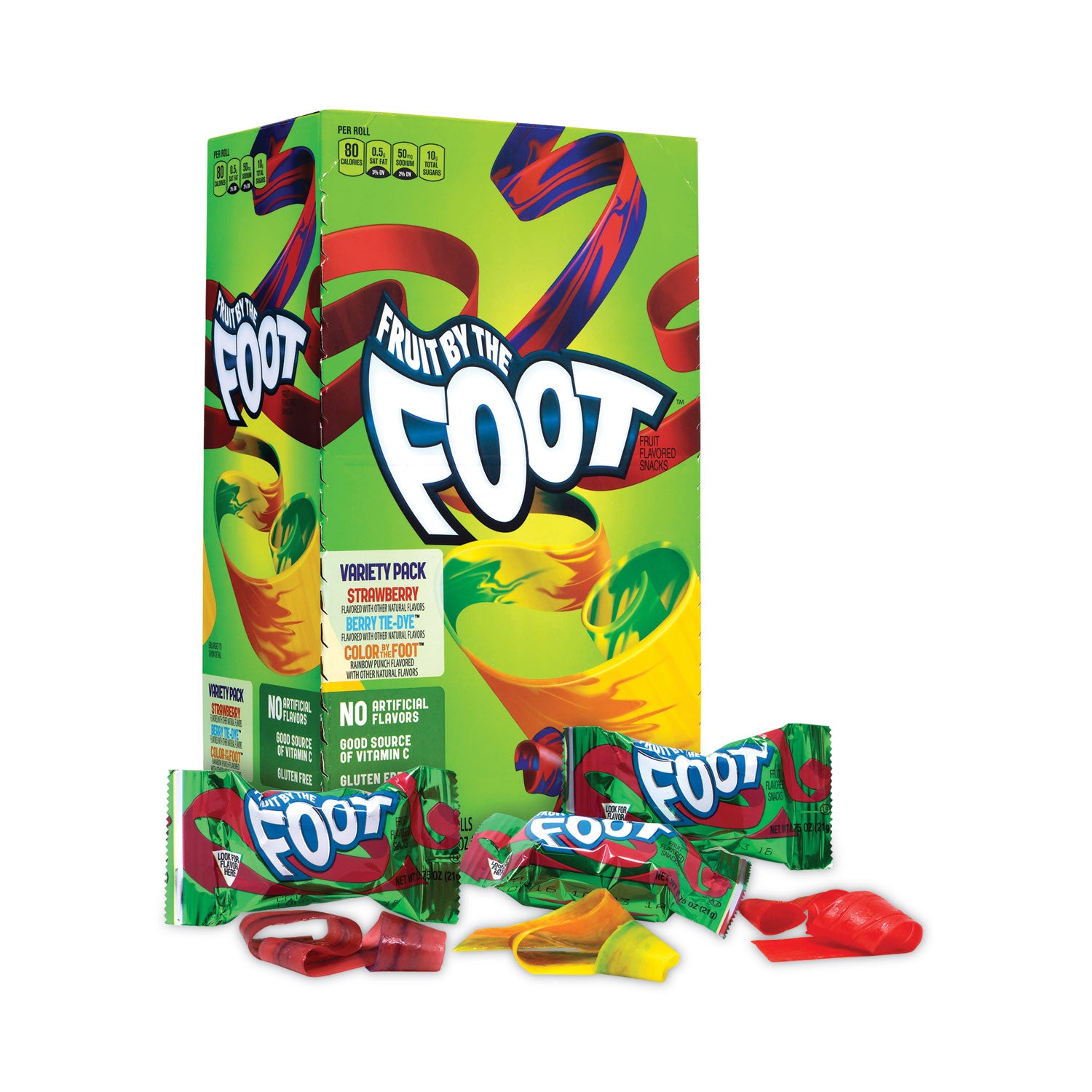 Fruit By The Foot Variety Pack, Assorted Flavors, 0.75 oz, 36 Pouches/Carton, Ships in 1-3 Business Days