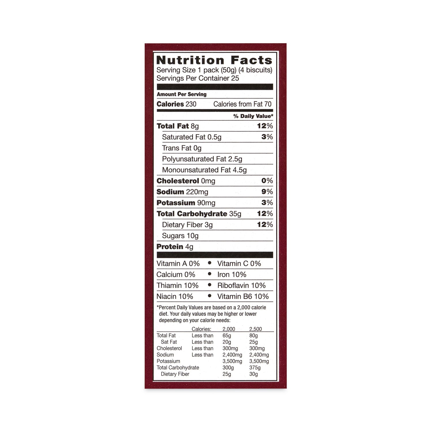 belVita Breakfast Biscuits, Cinnamon Brown Sugar, 1.76 oz Pack, 25 Packs/Carton, Ships in 1-3 Business Days