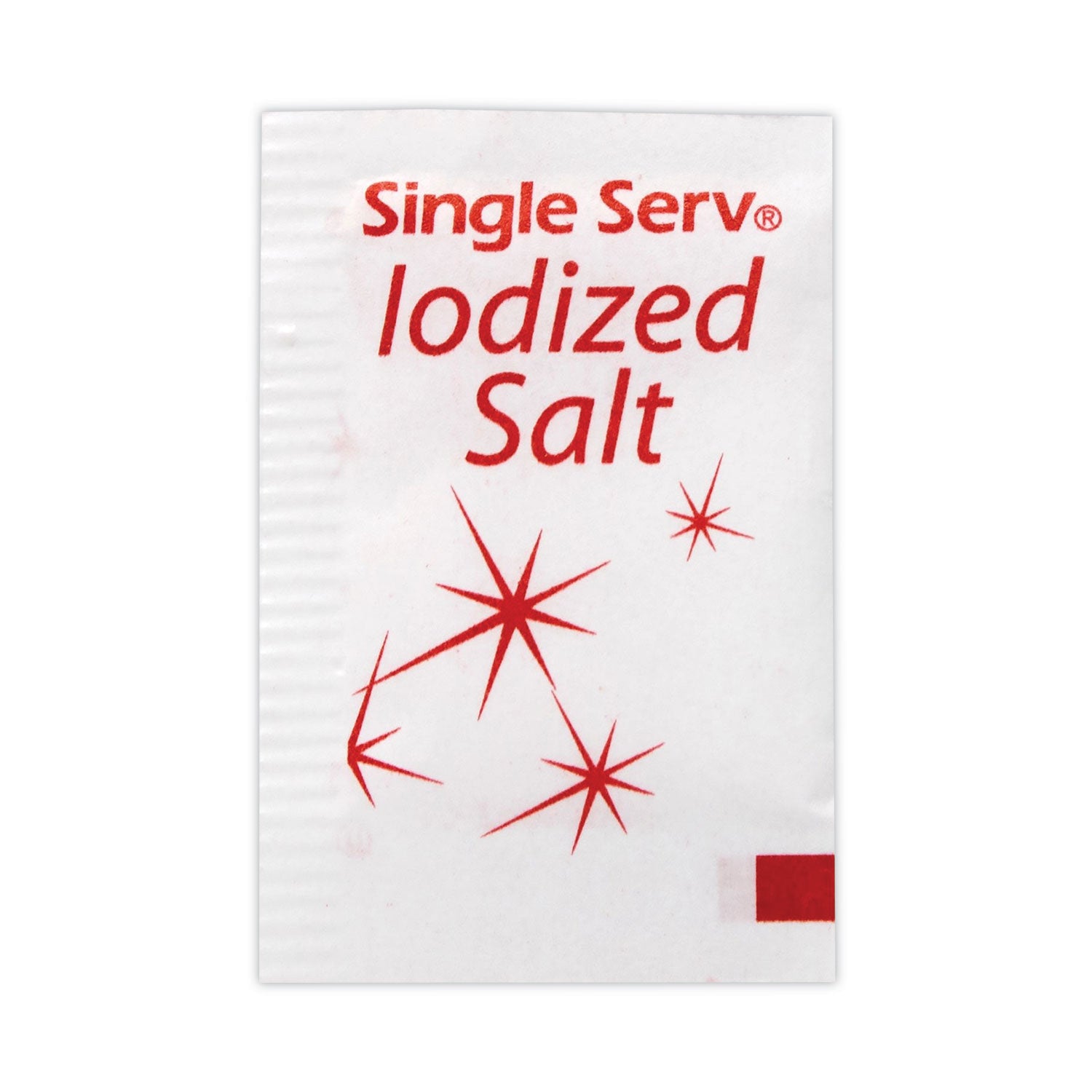 Iodized Salt Packet, 0.6 g Packet, 3,000/Carton, Ships in 1-3 Business Days - 1