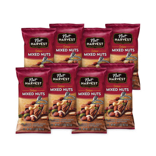 Deluxe Mixed Nuts, 2.25 oz Pouch, 8/Carton, Ships in 1-3 Business Days