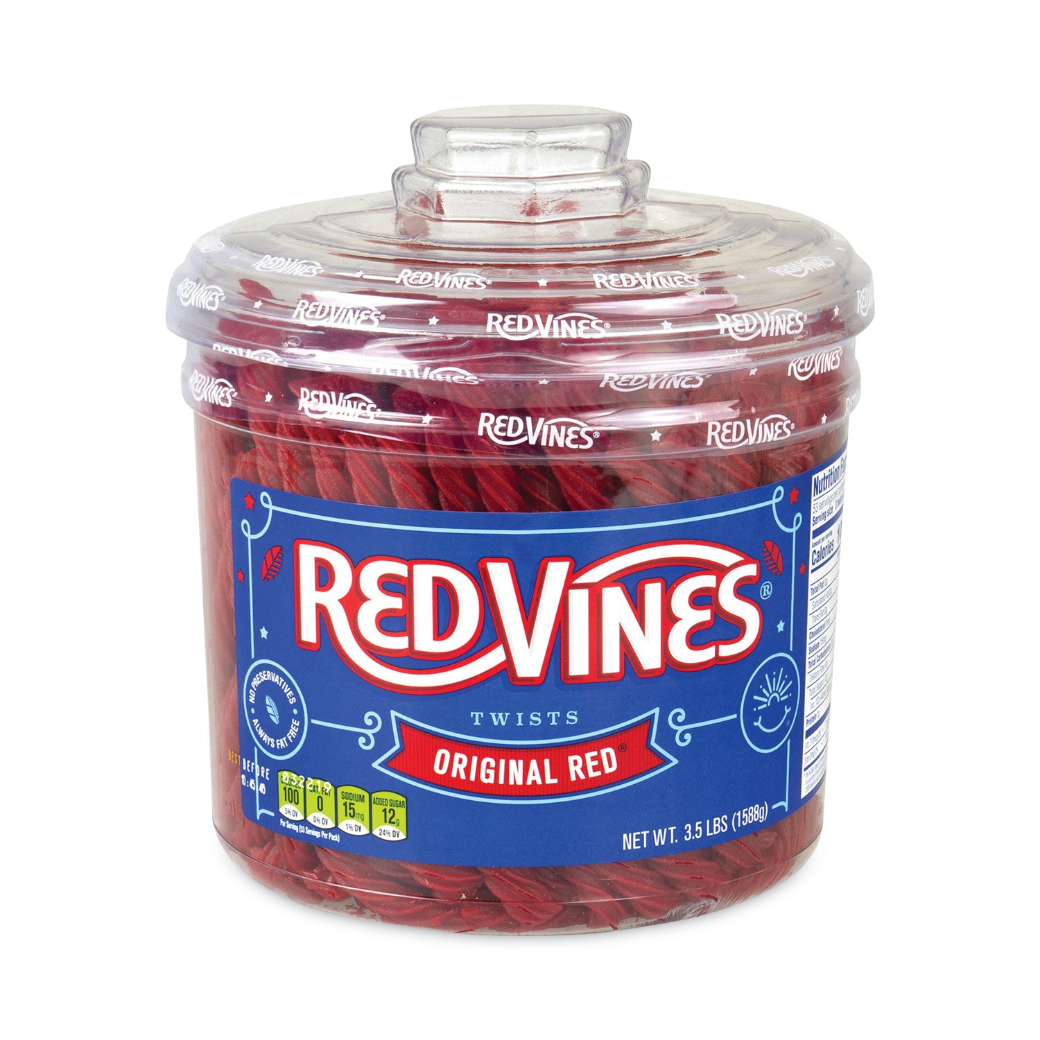 Original Red Twists, 3.5 lb Tub, Ships in 1-3 Business Days