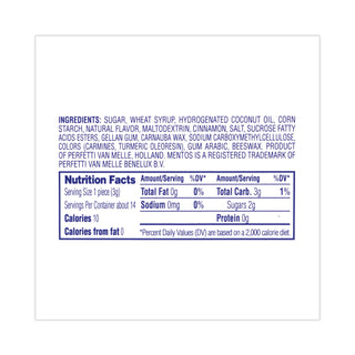 Cinnamon Singles Chewy Mints, 1.32 oz, 15 Rolls/Carton, Ships in 1-3 Business Days