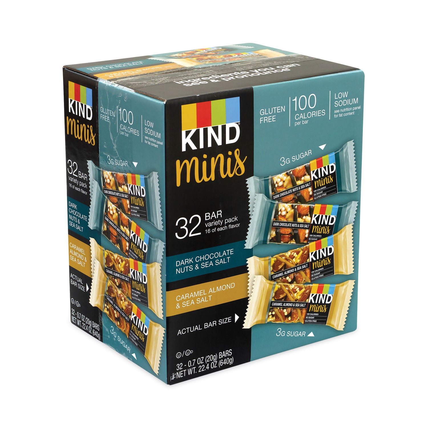 minis-dark-chocolate-nuts-sea-salt-caramel-almond-nuts-sea-salt-07-oz-bar-32-bars-carton-ships-in-1-3-business-days_grr22000799 - 2