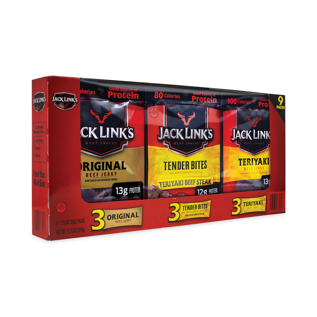 Beef Jerky Variety Pack, 1.5 oz, 9/Carton, Ships in 1-3 Business Days