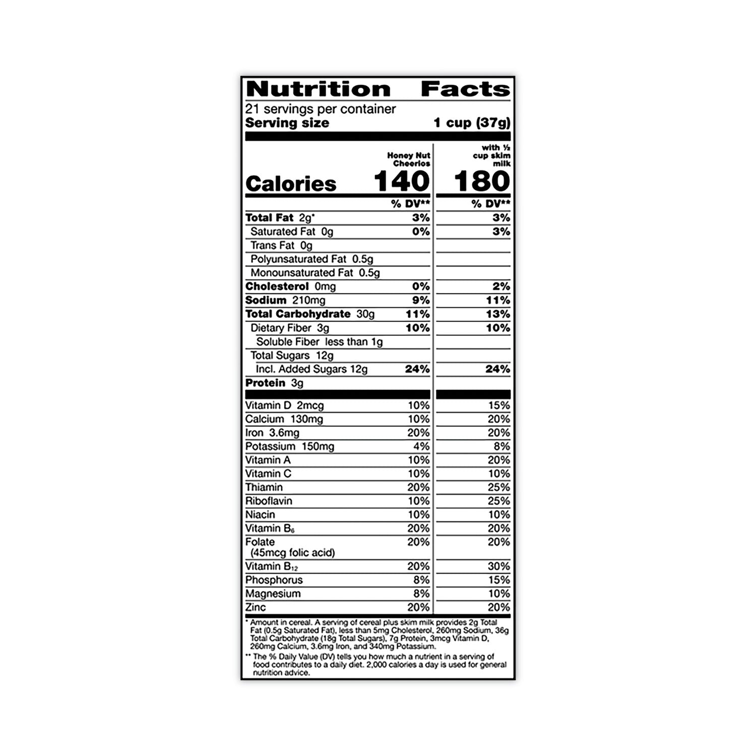 Honey Nut Cereal, 27.5 oz Box, 2/Carton, Ships in 1-3 Business Days