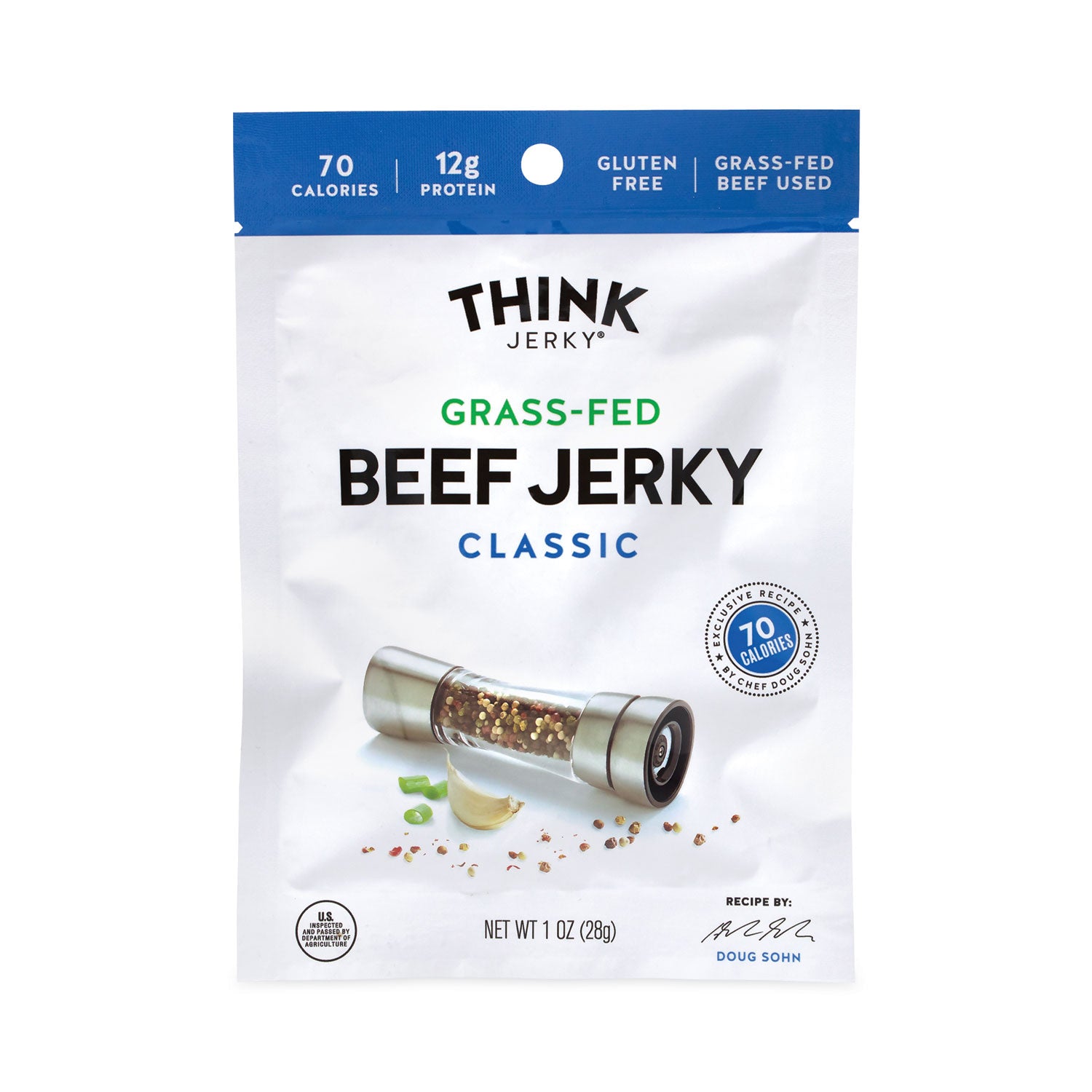 Classic Beef Jerky, 1 oz Pouch, 12/Pack, Ships in 1-3 Business Days