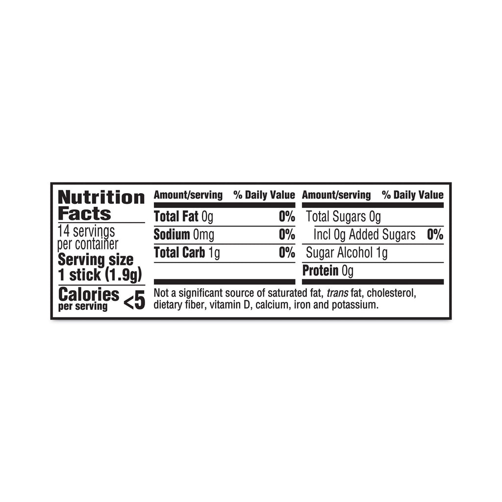 Sugar-Free Gum, Perfect Peppermint, 14 Pieces/Pack, 12 Packs/Carton, Ships in 1-3 Business Days
