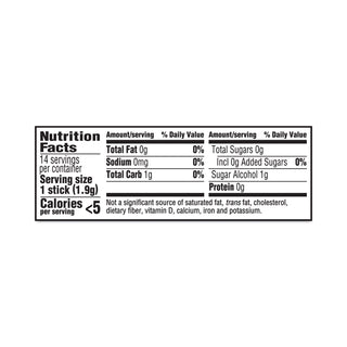 Sugar-Free Gum, Perfect Peppermint, 14 Pieces/Pack, 12 Packs/Carton, Ships in 1-3 Business Days