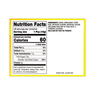 Sweet and Sour Pop, Assorted Flavors, 0.63 oz, 48/Carton, Ships in 1-3 Business Days