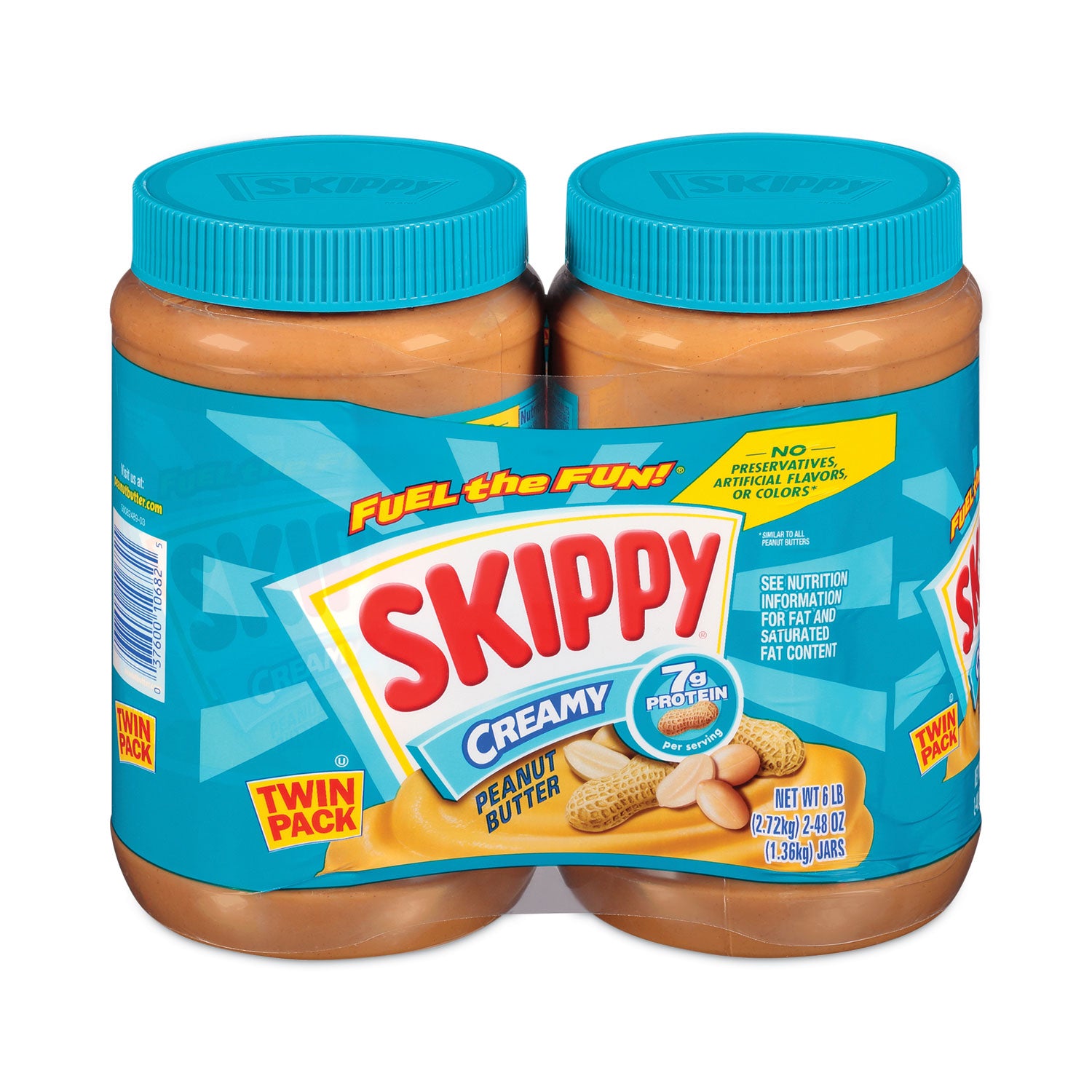 Creamy Peanut Butter, 48 oz Jar, 2/Pack, Ships in 1-3 Business Days - 1