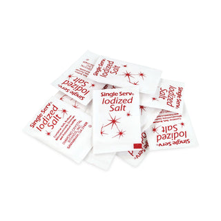 Iodized Salt Packet, 0.6 g Packet, 3,000/Carton, Ships in 1-3 Business Days